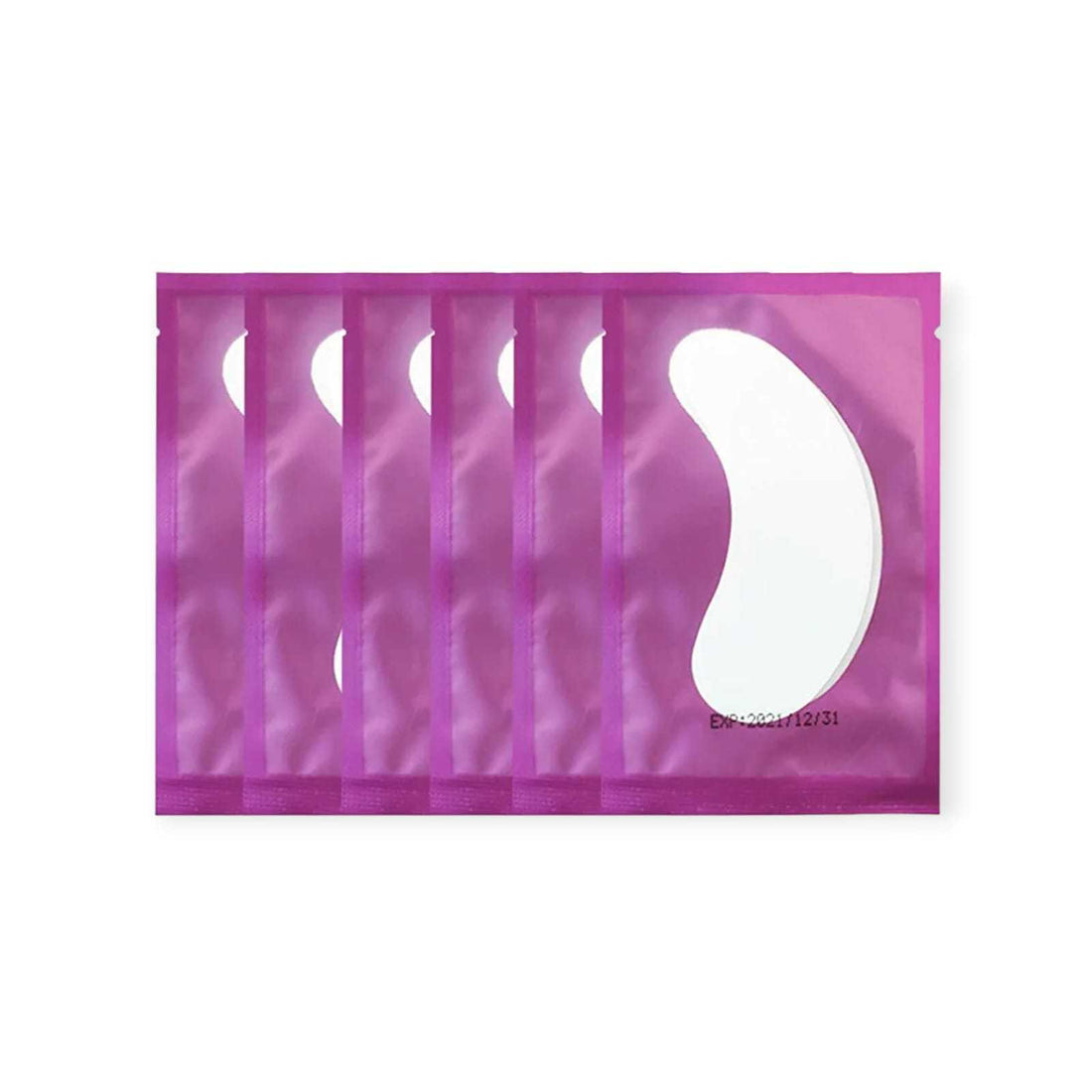Leo Lash Range premium under eye gel pads in purple packaging for eyelash extension application