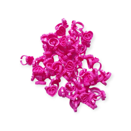 Hot Pink Glue Rings - Leo Lash Range