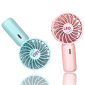 Leo Lash Range pastel blue and pink handheld fans for lash extension applications