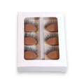 Box of premium lash extension practice fans in white packaging from Leo Lash Range