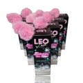 Leo Lash Range lash shampoo boxes with pink fluffy tops, premium lash care product.