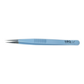 Leo Lash Range light blue precision lash extension tweezer on white background