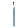 Leo Lash Range blue professional lash extension tweezer on white background