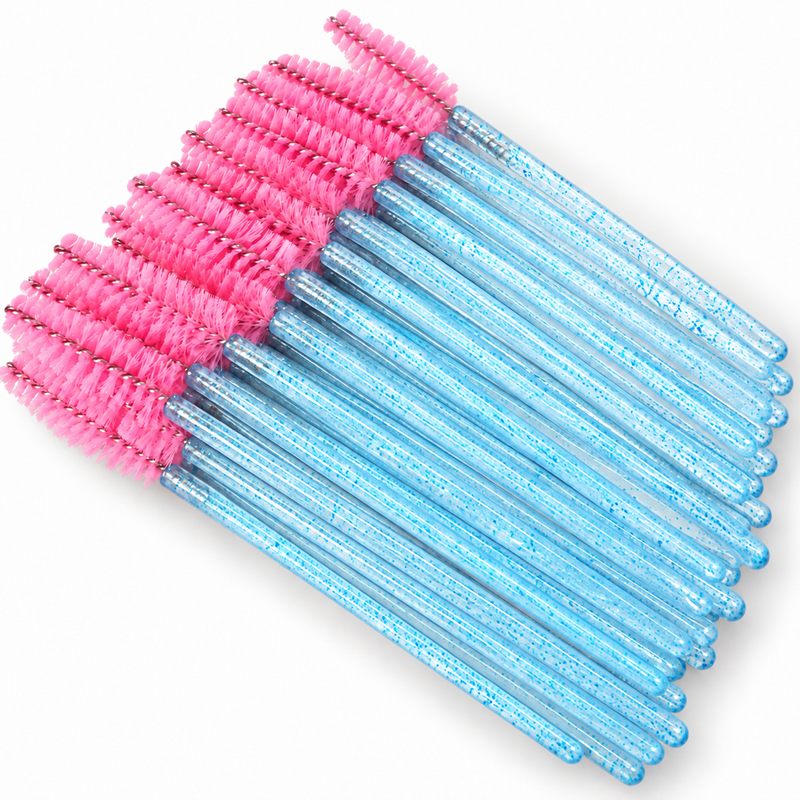 Pink & Blue Glitter Mascara Wands - Leo Lash Range