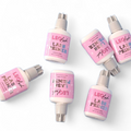 Leo Lash Range lash primer bottles with pink labels, premium lash extension accessory