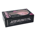 Leo Lash Range pink handheld electric lash fan in black retail packaging for lash techs