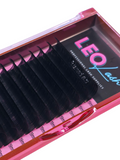 False eyelashes in a pink box with 'LEO' branding